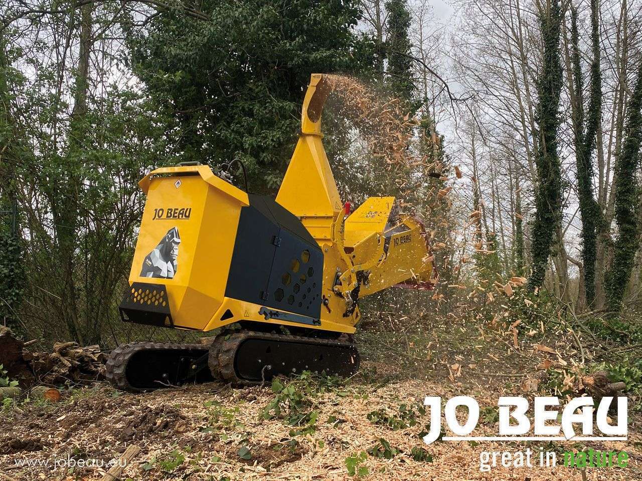 Trituradora para ramas Autopropulsada y Autoportante sobre orugas JO BEAU modelo M600 GORILLA - Imagen 5